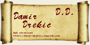 Damir Drekić vizit kartica